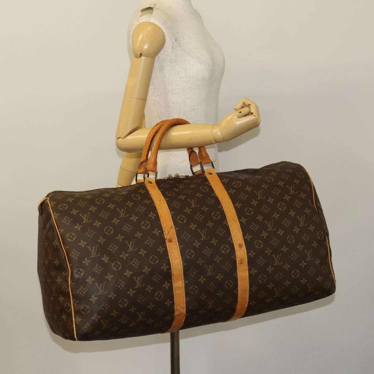 LOUIS VUITTON Monogram Keepall 60 Boston Bag M41422 LV Auth 126629