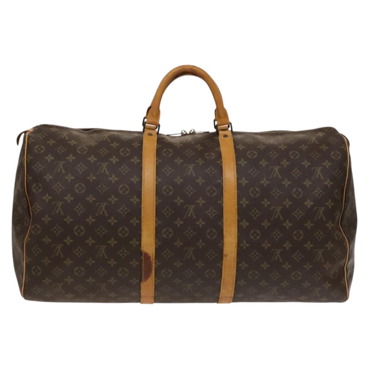 LOUIS VUITTON Monogram Keepall 60 Boston Bag M41422 LV Auth 126629