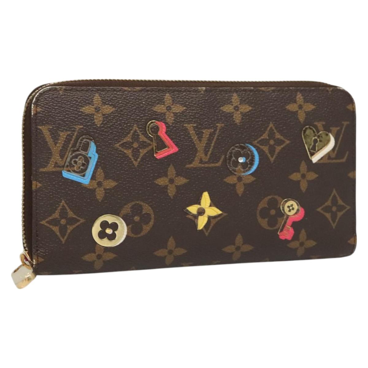 LOUIS VUITTON Monogram Lovelock Zippy Wallet Long Wallet M64116 LV Auth 126640