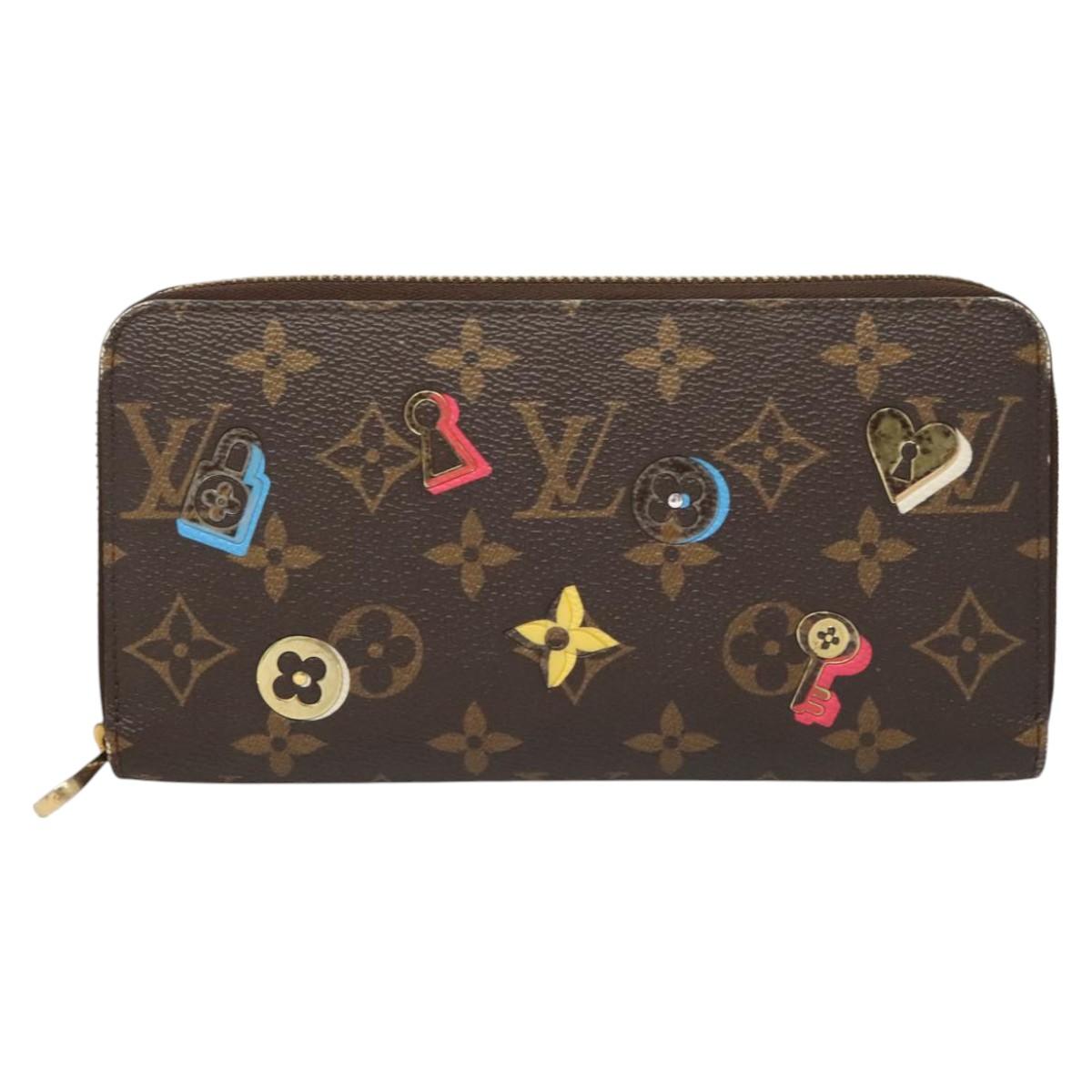 LOUIS VUITTON Monogram Lovelock Zippy Wallet Long Wallet M64116 LV Auth 126640