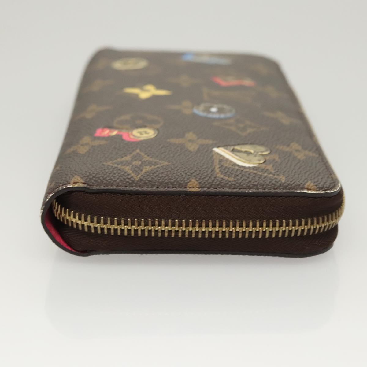 LOUIS VUITTON Monogram Lovelock Zippy Wallet Long Wallet M64116 LV Auth 126640