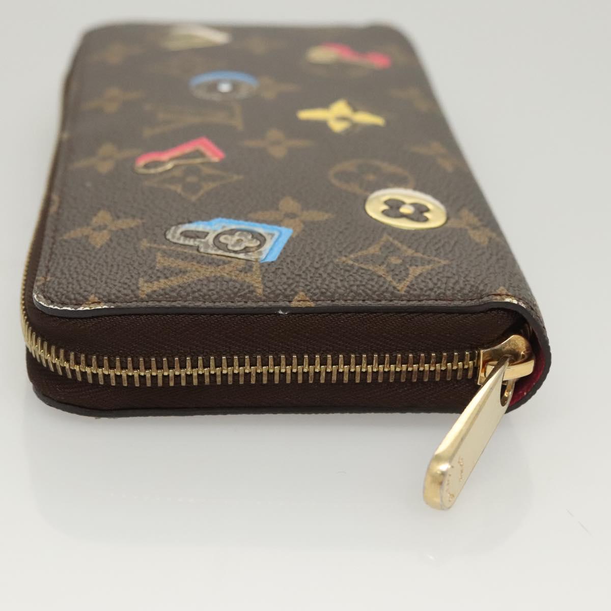 LOUIS VUITTON Monogram Lovelock Zippy Wallet Long Wallet M64116 LV Auth 126640