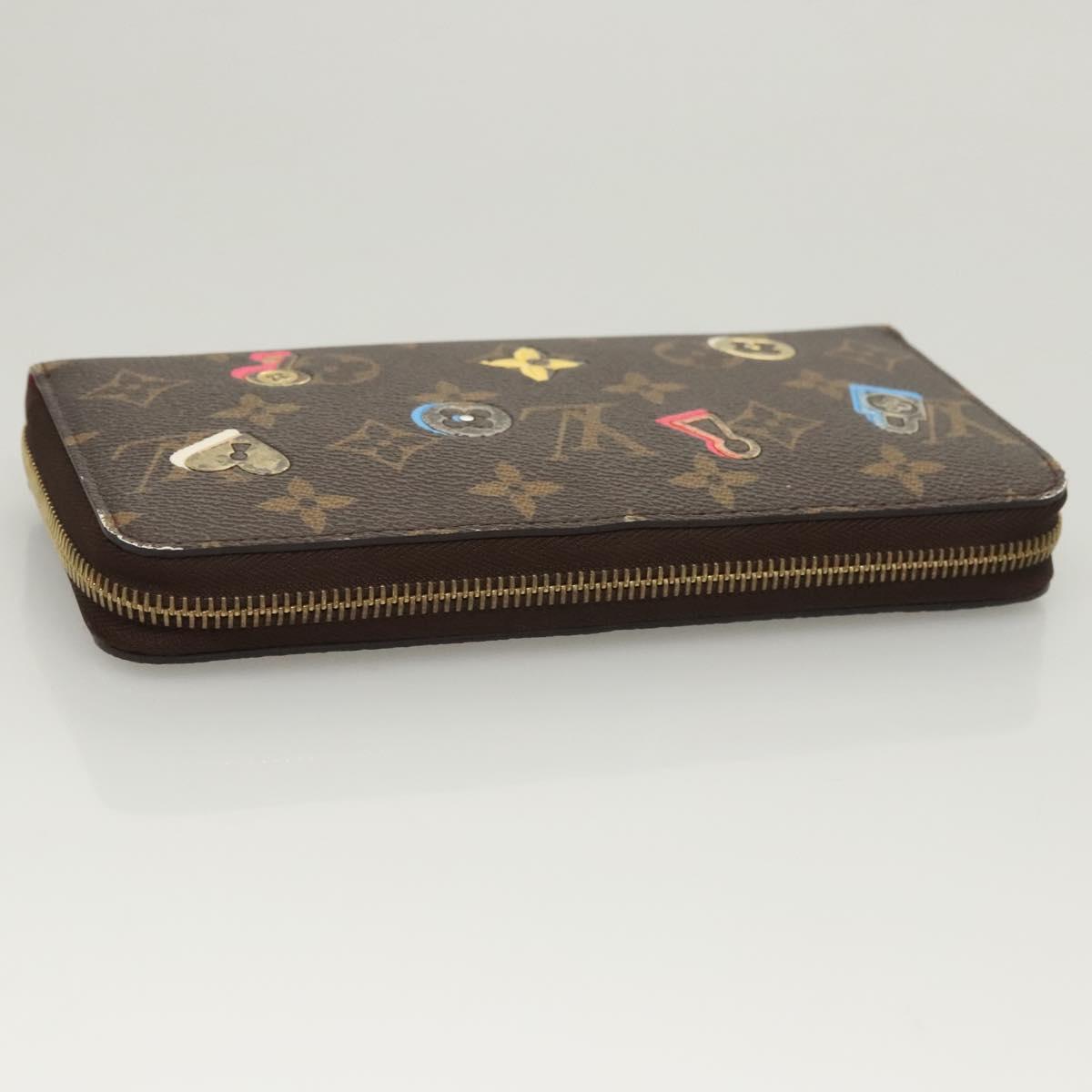 LOUIS VUITTON Monogram Lovelock Zippy Wallet Long Wallet M64116 LV Auth 126640