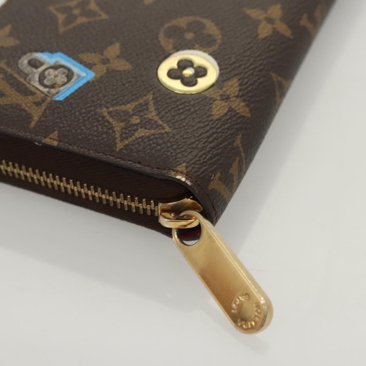 LOUIS VUITTON Monogram Lovelock Zippy Wallet Long Wallet M64116 LV Auth 126640