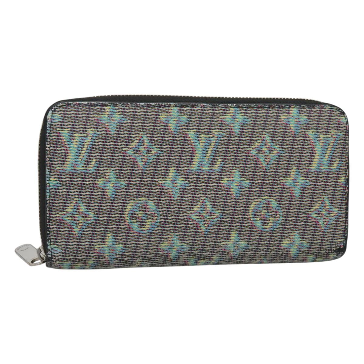 LOUIS VUITTON Monogram LV Pop Zippy Wallet Long Wallet Green M68664 Auth 126655