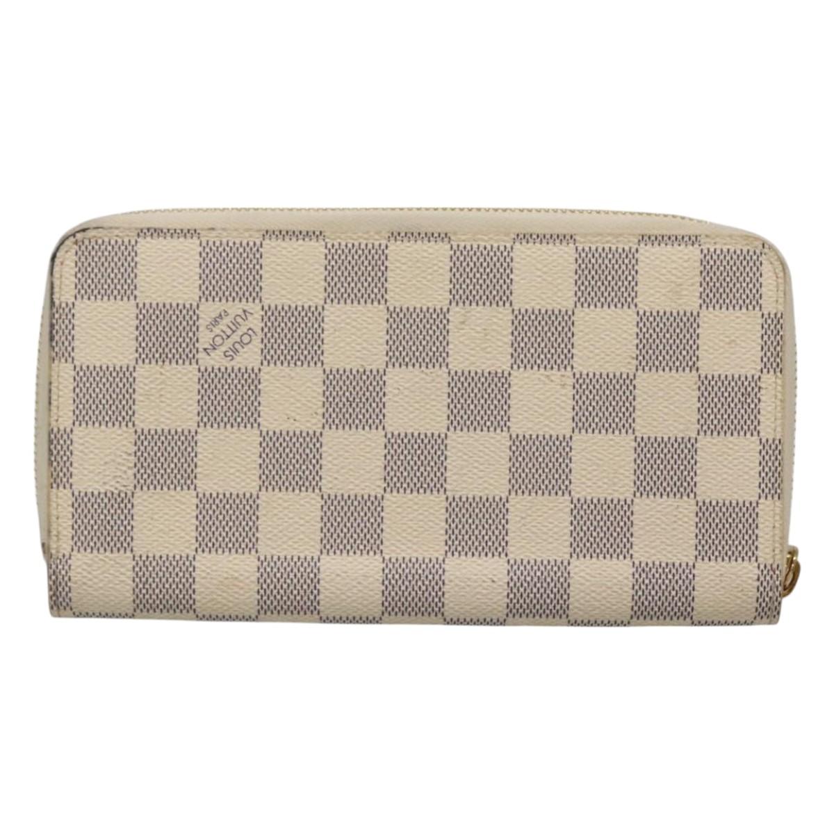 LOUIS VUITTON Damier Azur Vivienne Zippy Wallet Long Wallet N40507 Auth 126659