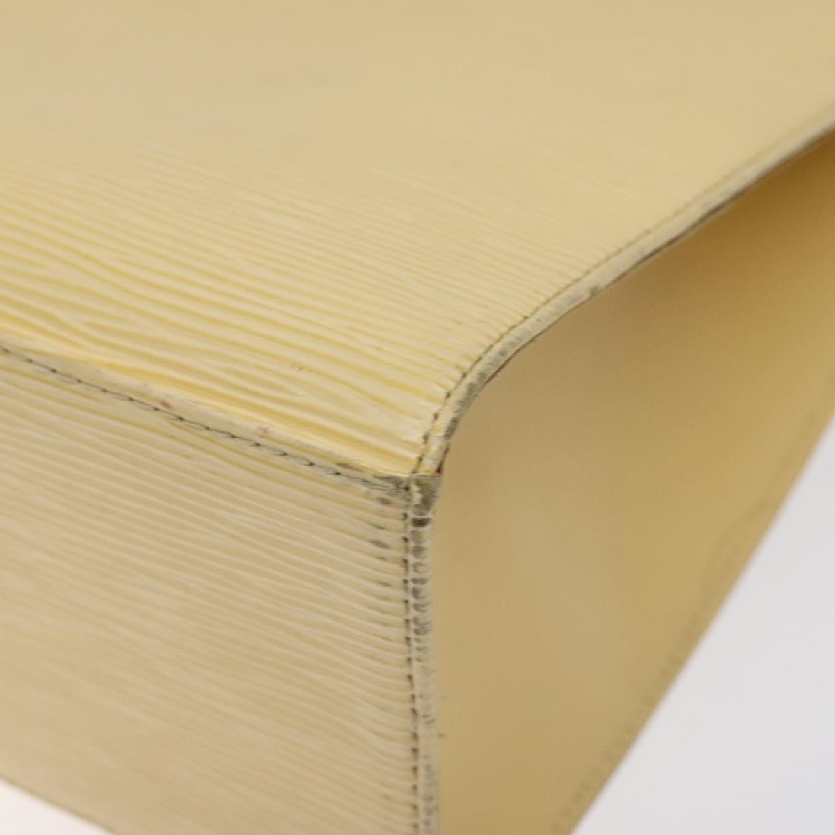 LOUIS VUITTON Epi Croisette PM Tote Bag Vanilla M5249A LV Auth 126679