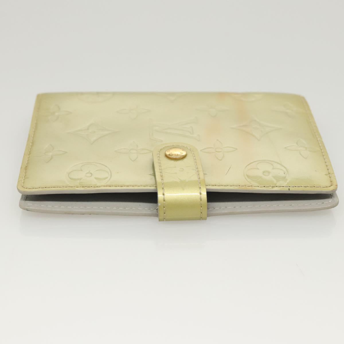 LOUIS VUITTON Vernis Agenda PM Day Planner Cover Gris R21001 LV Auth 126689A