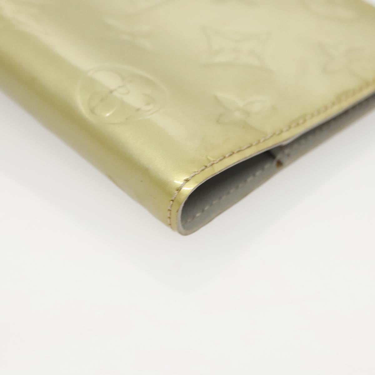 LOUIS VUITTON Vernis Agenda PM Day Planner Cover Gris R21001 LV Auth 126689A