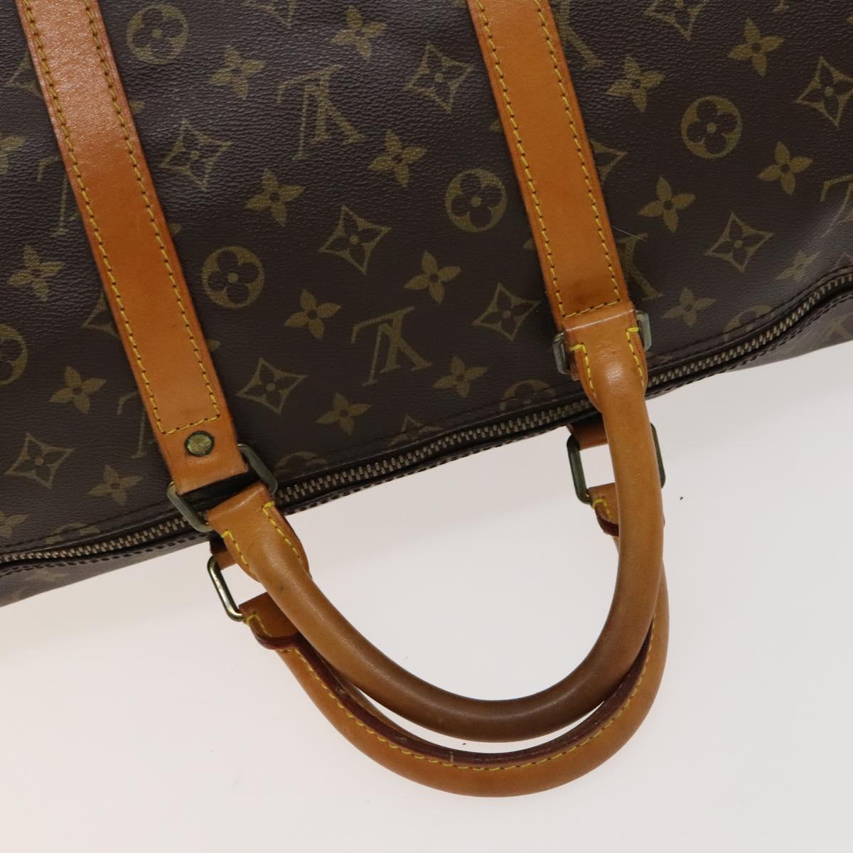 LOUIS VUITTON Monogram Keepall 55 Boston Bag M41424 LV Auth 126716
