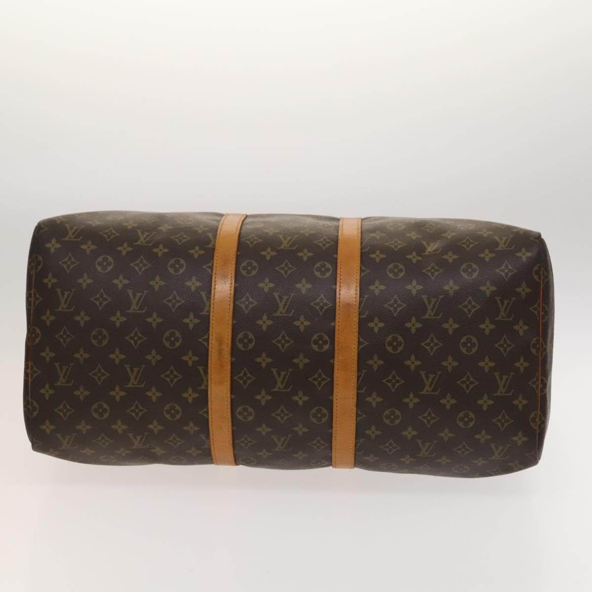LOUIS VUITTON Monogram Keepall 55 Boston Bag M41424 LV Auth 126716