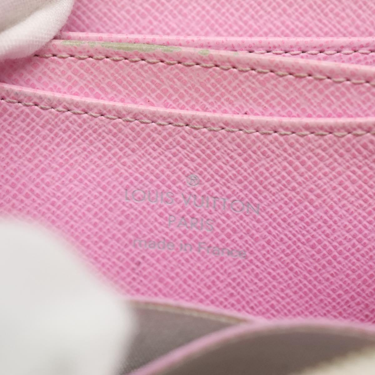 LOUIS VUITTON Monogram Multicolor Zippy Coin Purse White M93741 LV Auth 126806