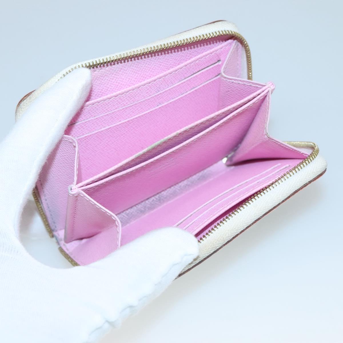 LOUIS VUITTON Monogram Multicolor Zippy Coin Purse White M93741 LV Auth 126806