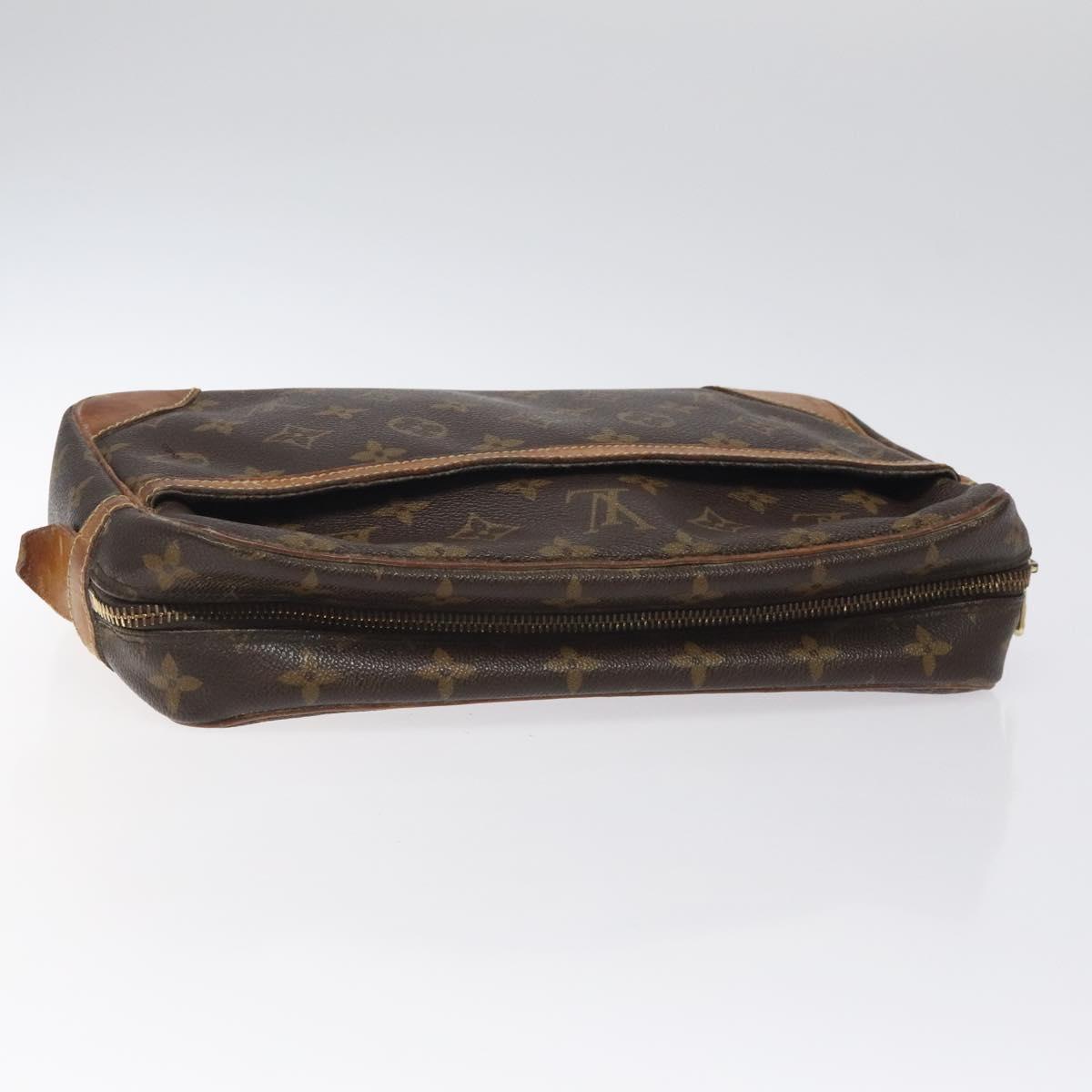 LOUIS VUITTON Monogram Compiegne 28 Clutch Bag M51845 LV Auth 126832