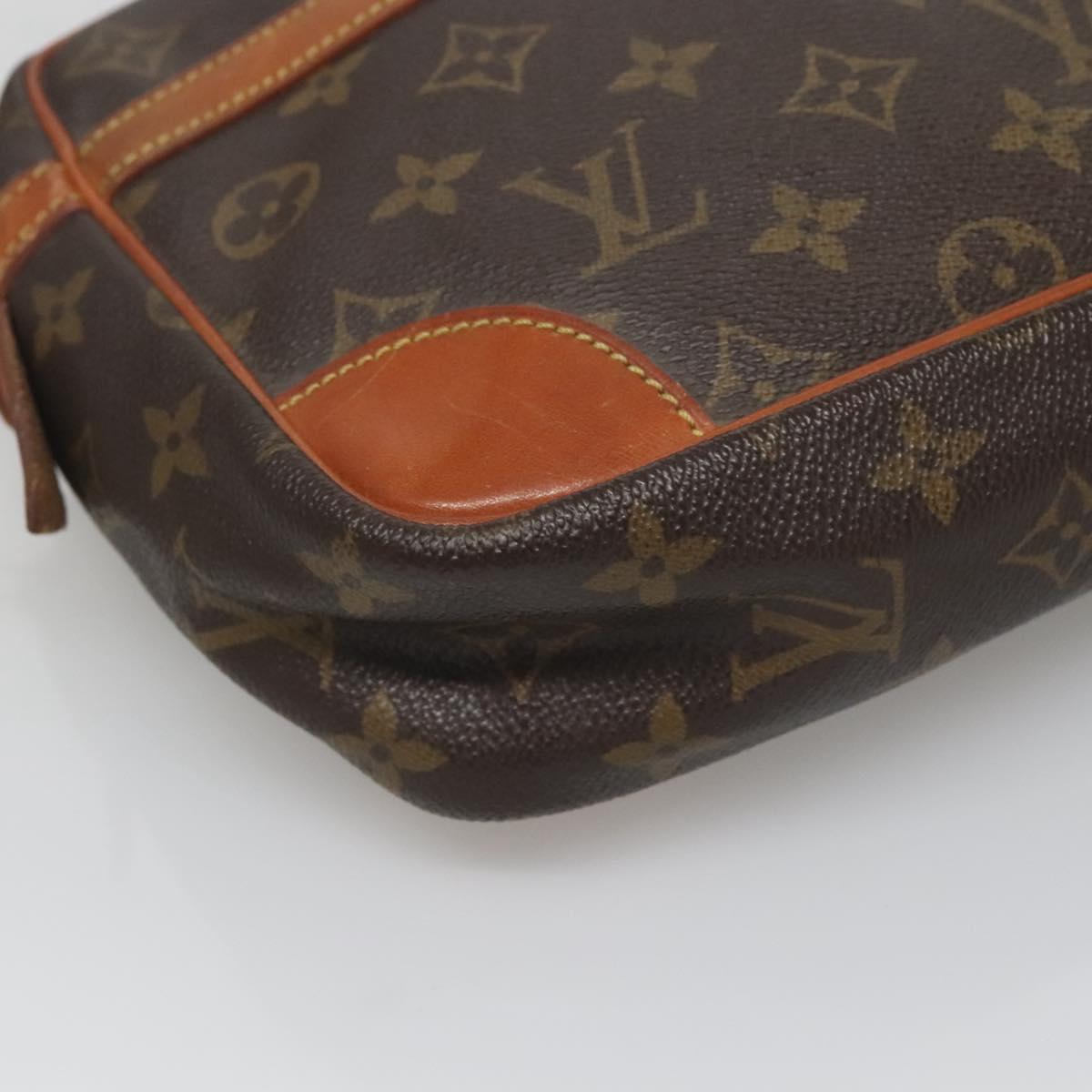 LOUIS VUITTON Monogram Compiegne 28 Clutch Bag M51845 LV Auth 126878