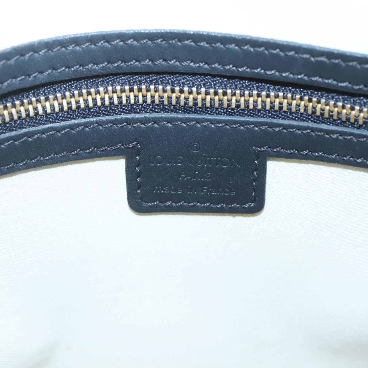 LOUIS VUITTON Monogram Mini Alma Haut Hand Bag Blue M92202 LV Auth 126892