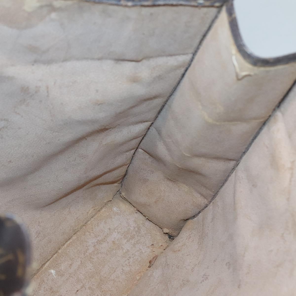 LOUIS VUITTON Monogram Sac Plat Hand Bag M51140 LV Auth 126904