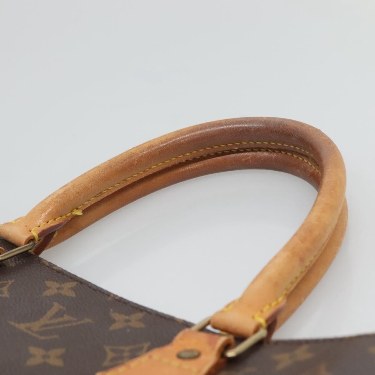 LOUIS VUITTON Monogram Sac Plat Hand Bag M51140 LV Auth 126904