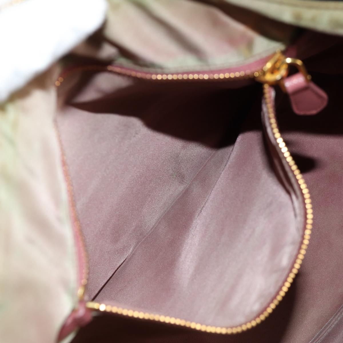 PRADA Tote Bag Nylon 2way Black Gold Auth 126914V