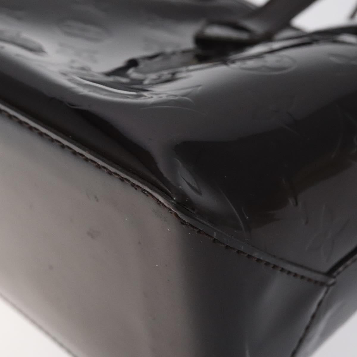 LOUIS VUITTON Monogram Vernis Wilshire PM Hand Bag Amarante M93641 Auth 126925