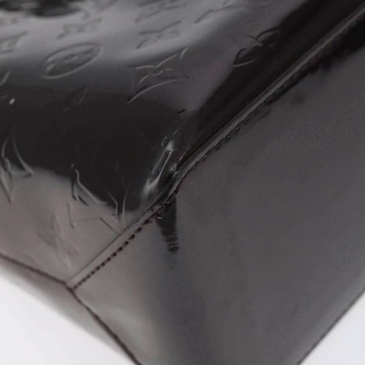 LOUIS VUITTON Monogram Vernis Wilshire PM Hand Bag Amarante M93641 Auth 126925