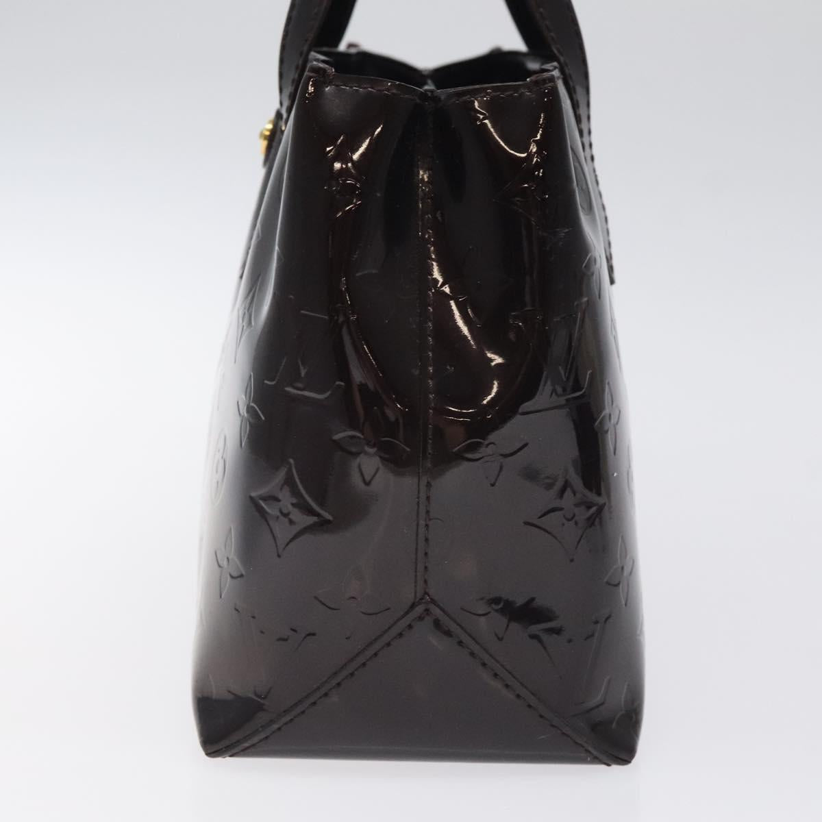 LOUIS VUITTON Monogram Vernis Wilshire PM Hand Bag Amarante M93641 Auth 126925