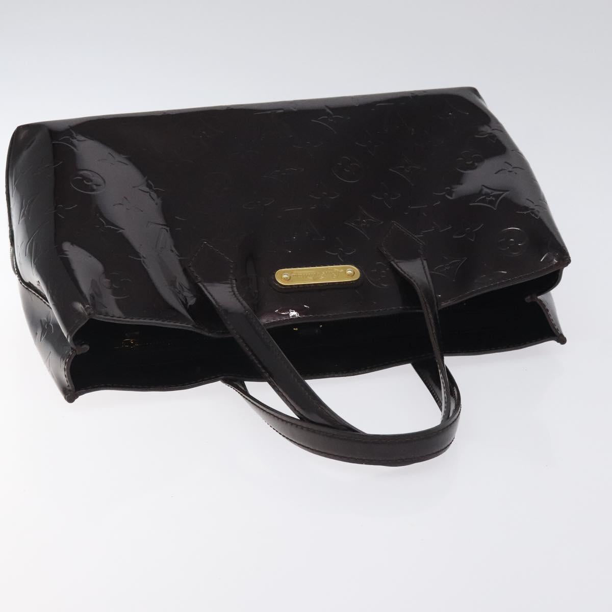 LOUIS VUITTON Monogram Vernis Wilshire PM Hand Bag Amarante M93641 Auth 126925