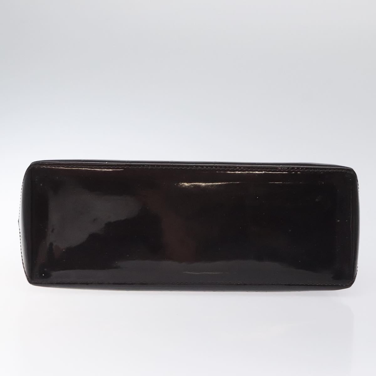 LOUIS VUITTON Monogram Vernis Wilshire PM Hand Bag Amarante M93641 Auth 126925