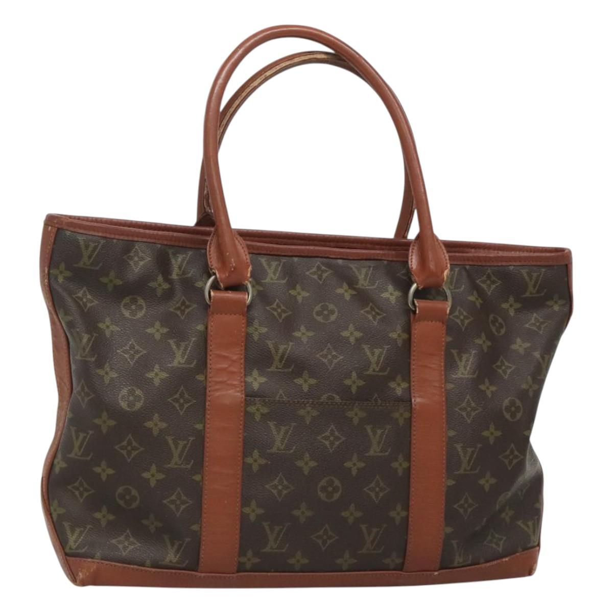 LOUIS VUITTON Monogram Sac Weekend PM Hand Bag Vintage M42425 LV Auth 127001