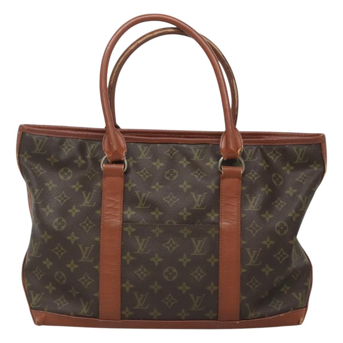 LOUIS VUITTON Monogram Sac Weekend PM Hand Bag Vintage M42425 LV Auth 127001