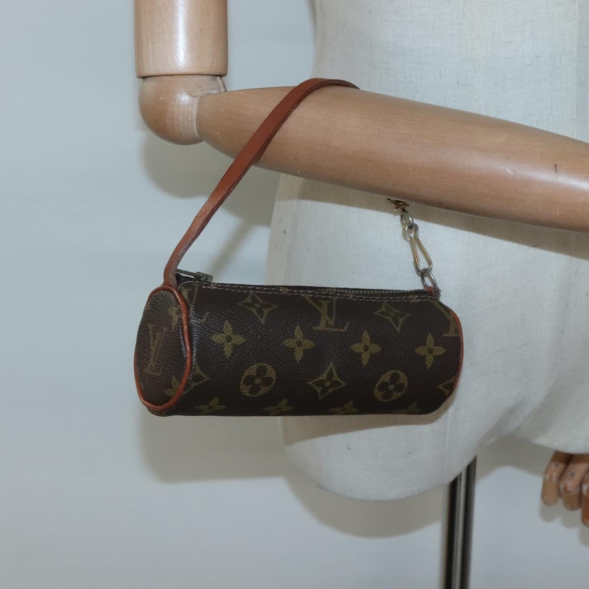 LOUIS VUITTON Monogram Papillon Pouch Vintage LV Auth 127032