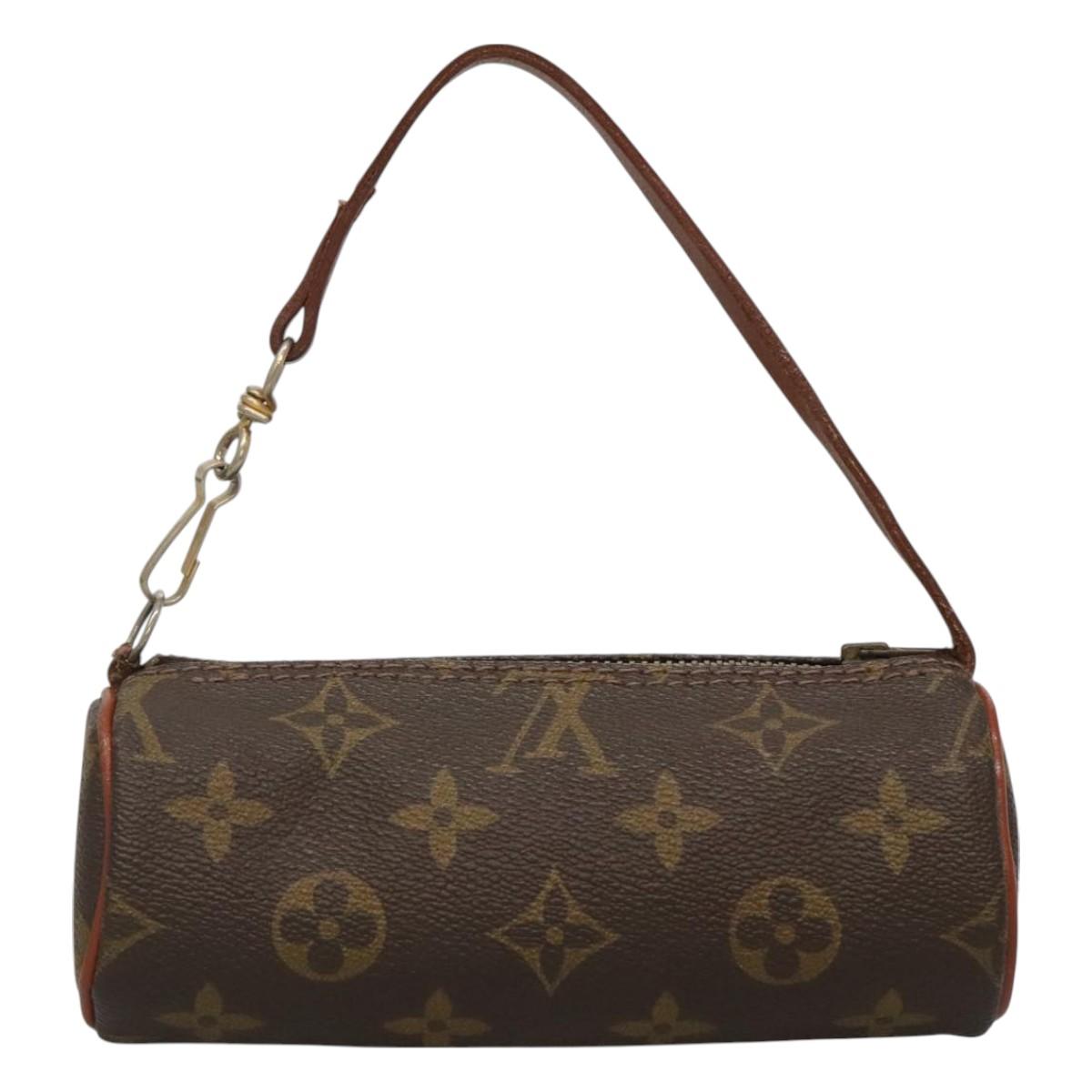 LOUIS VUITTON Monogram Papillon Pouch Vintage LV Auth 127032