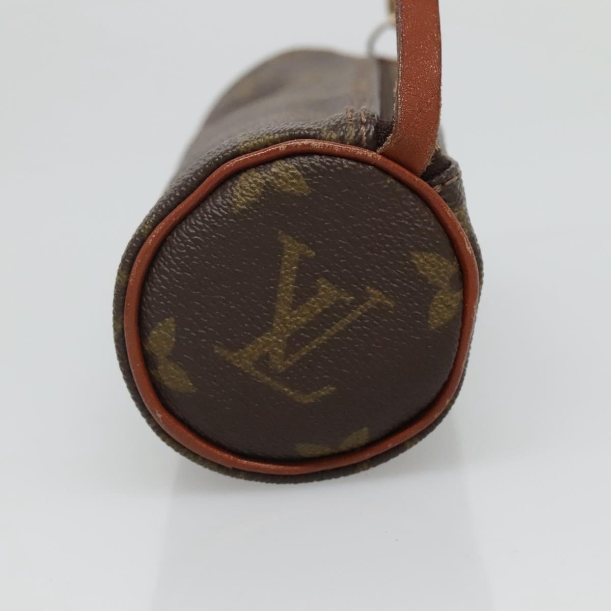 LOUIS VUITTON Monogram Papillon Pouch Vintage LV Auth 127032