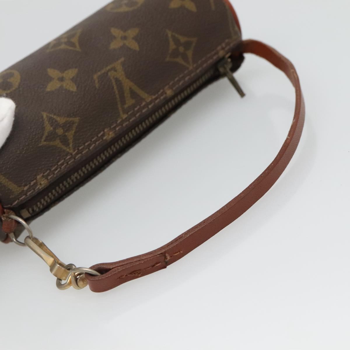 LOUIS VUITTON Monogram Papillon Pouch Vintage LV Auth 127032