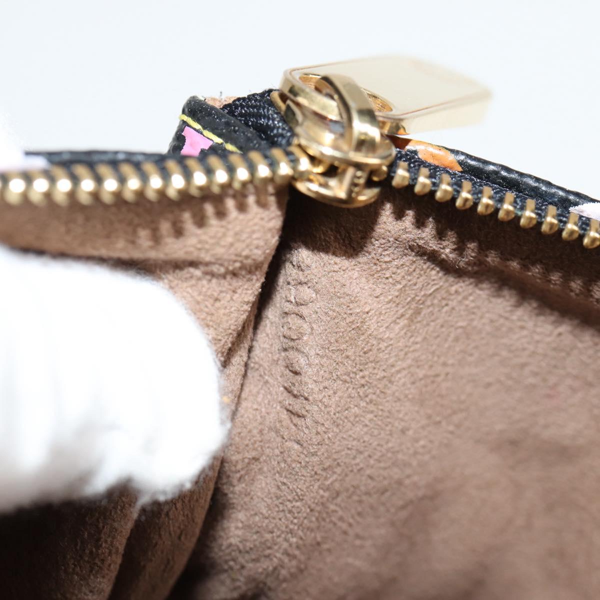 LOUIS VUITTON Monogram Multicolor Pochette GM Pouch Black M60027 LV Auth 127036V