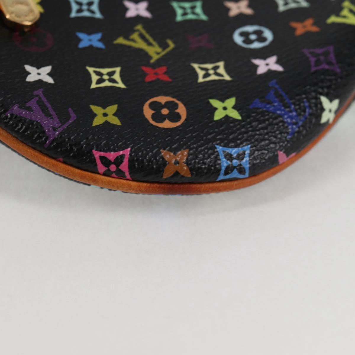 LOUIS VUITTON Monogram Multicolor Pochette GM Pouch Black M60027 LV Auth 127036V