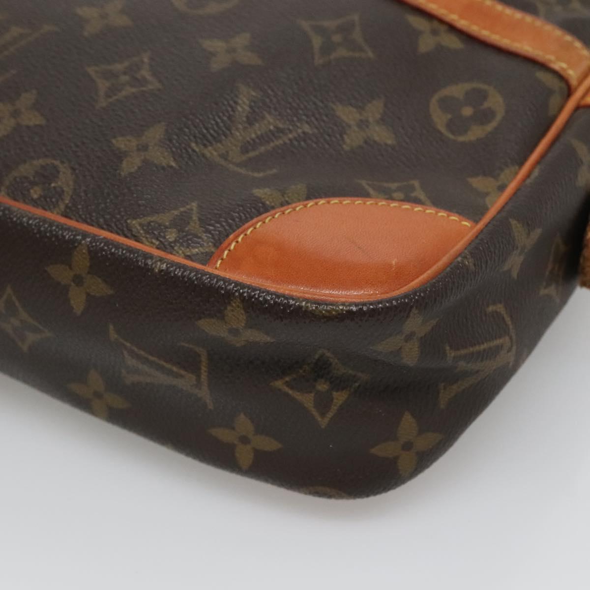 LOUIS VUITTON Monogram Compiegne 28 Clutch Bag M51845 LV Auth 127055