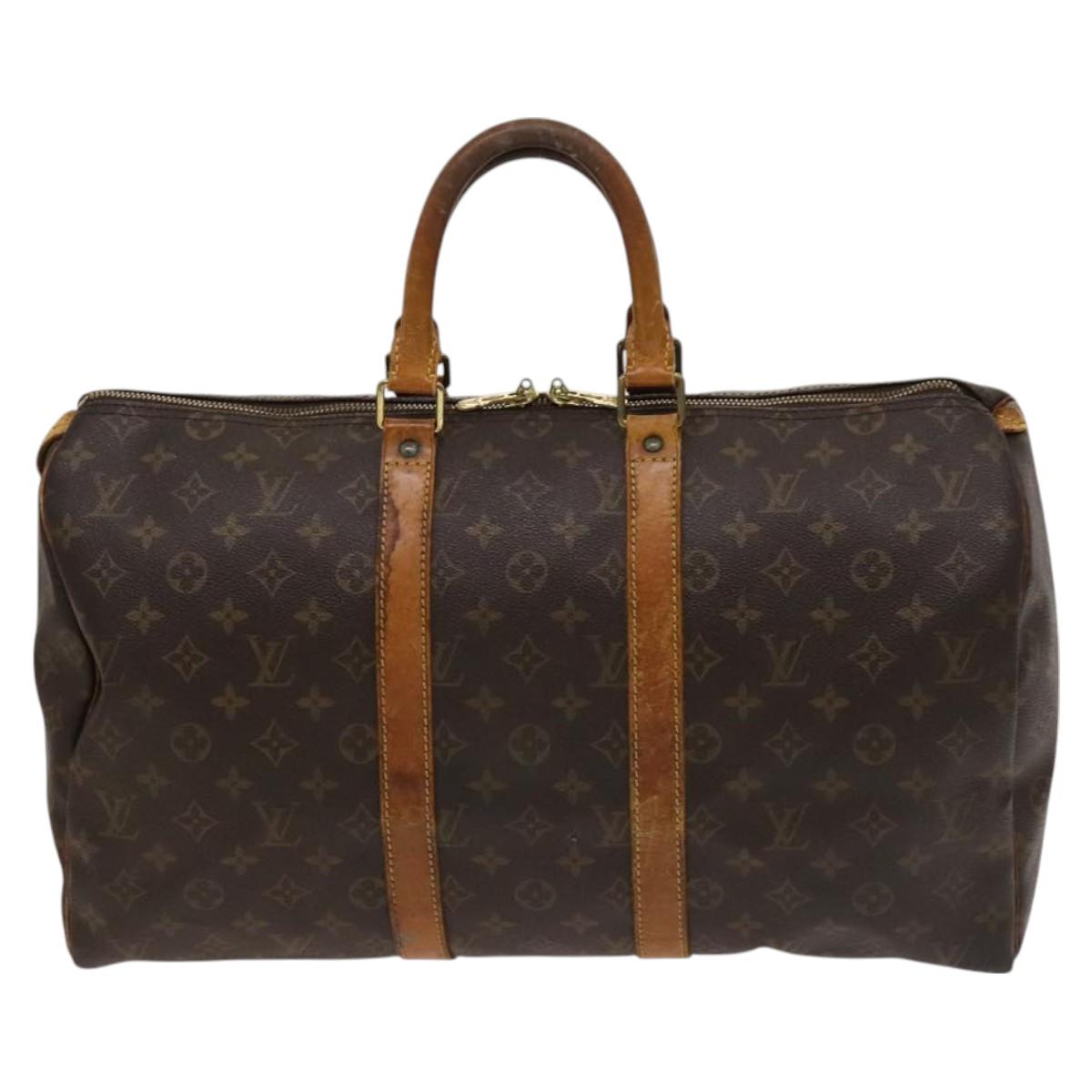 LOUIS VUITTON Monogram Keepall 45 Boston Bag M41428 LV Auth 127056
