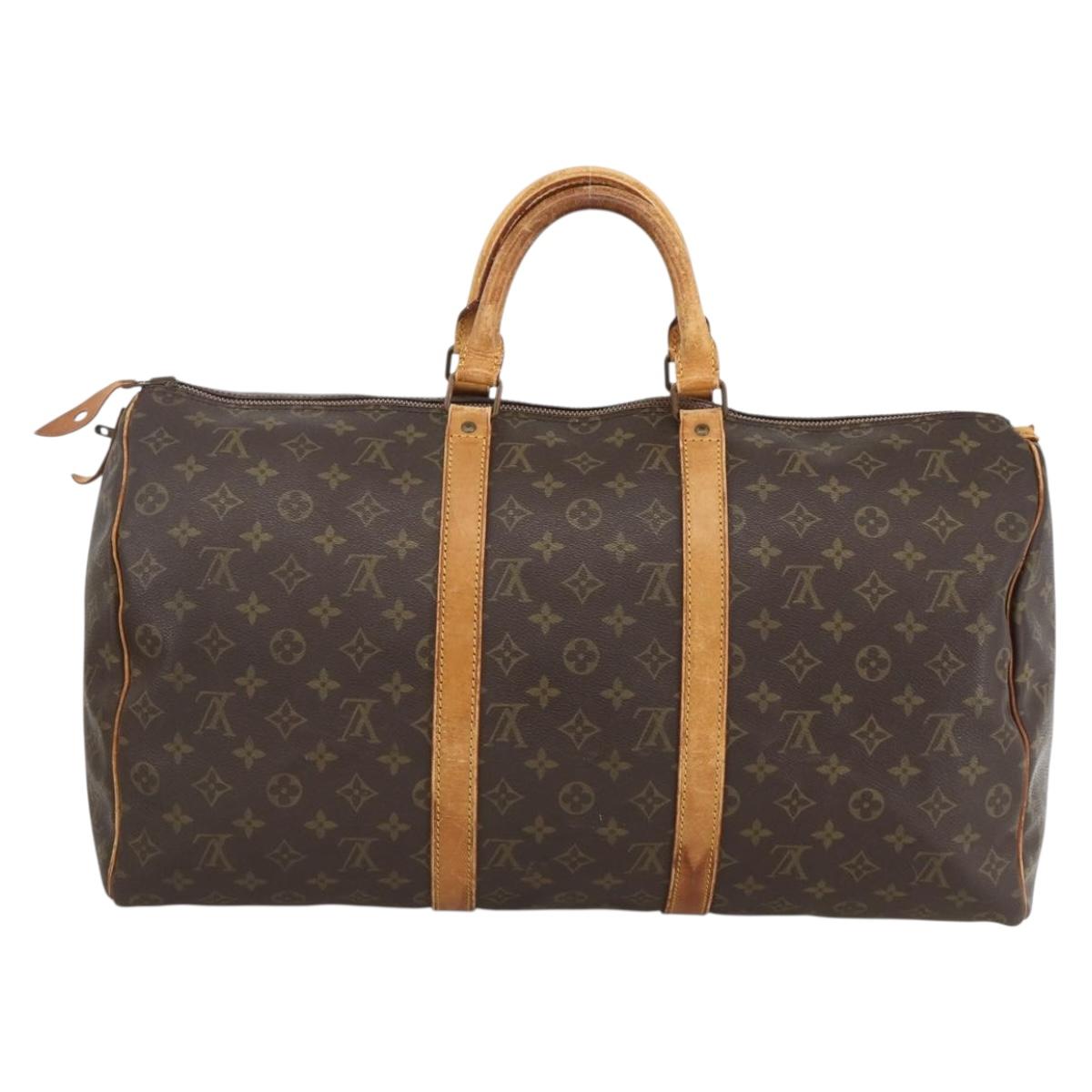 LOUIS VUITTON Monogram Keepall 50 Boston Bag Vintage M41426 LV Auth 127100