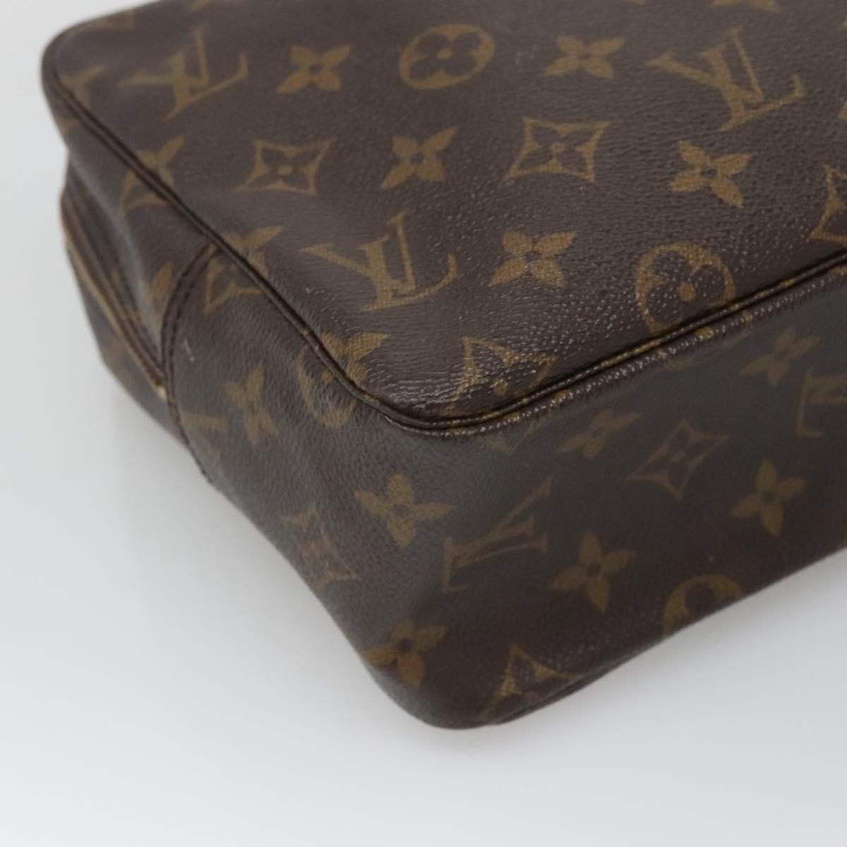 LOUIS VUITTON Monogram Trousse Toilette 28 Clutch Bag M47522 LV Auth 127102