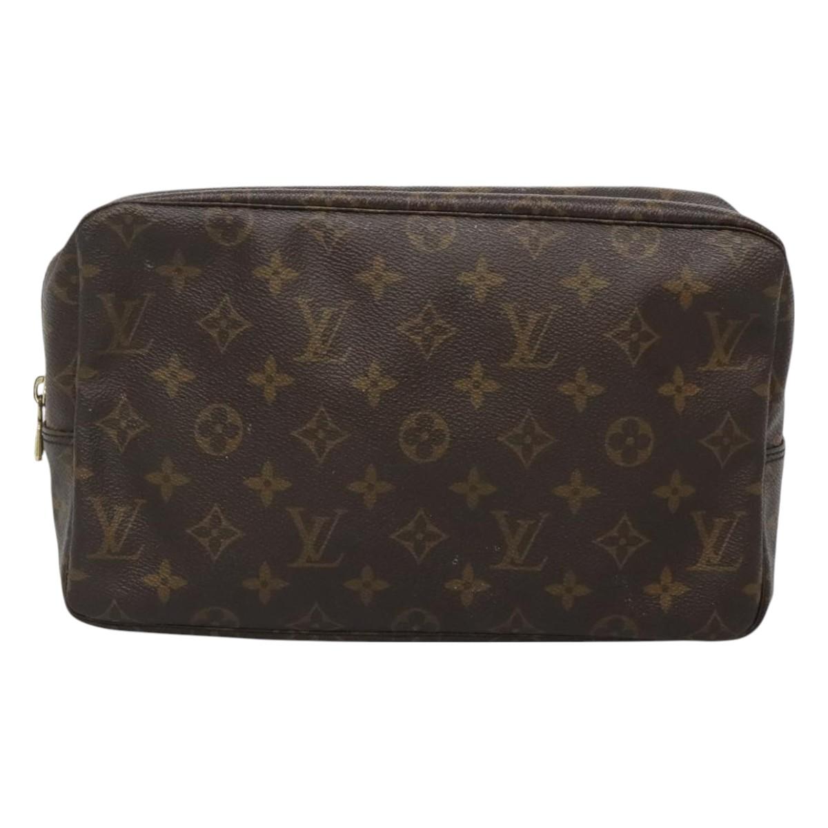 LOUIS VUITTON Monogram Trousse Toilette 28 Clutch Bag M47522 LV Auth 127102