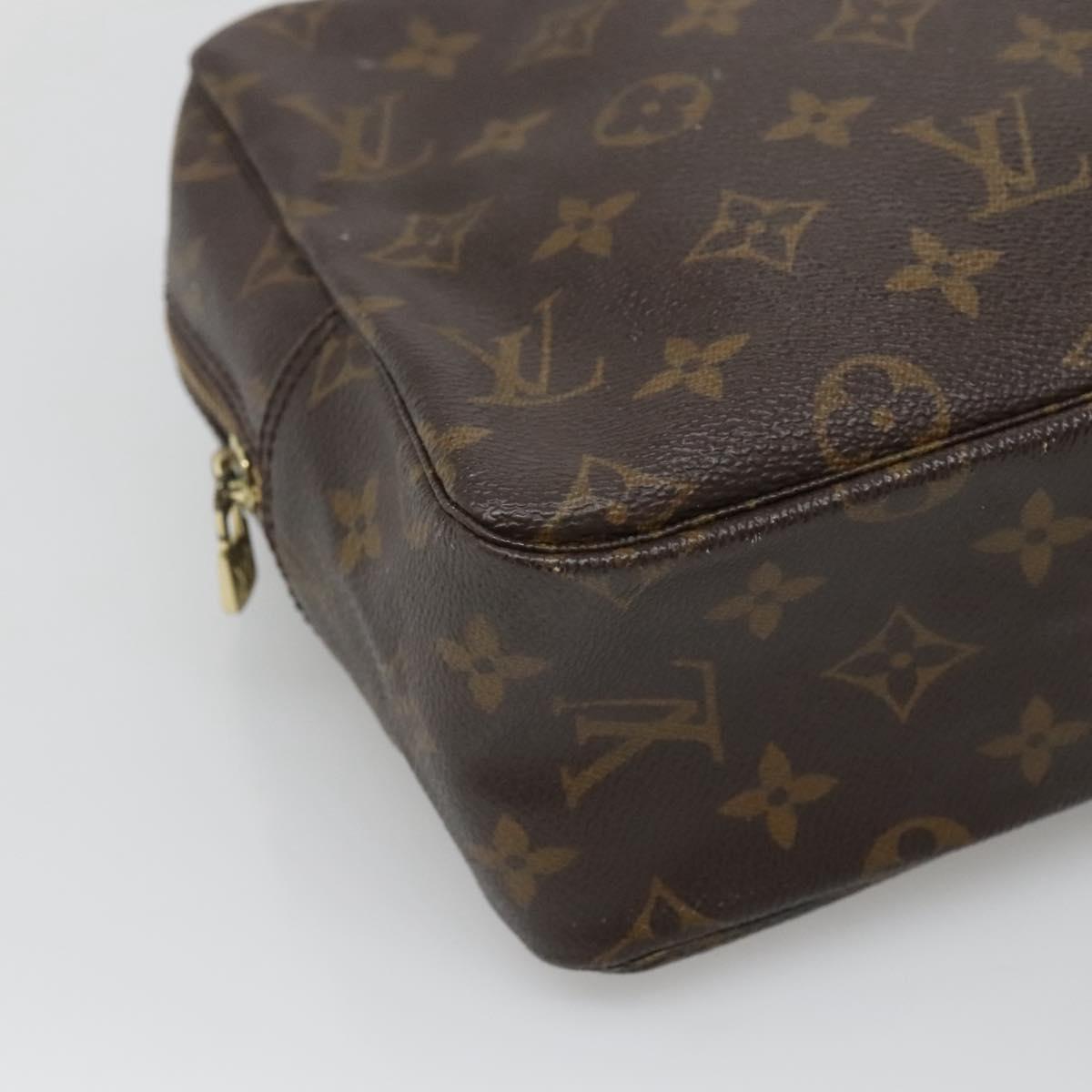 LOUIS VUITTON Monogram Trousse Toilette 28 Clutch Bag M47522 LV Auth 127102