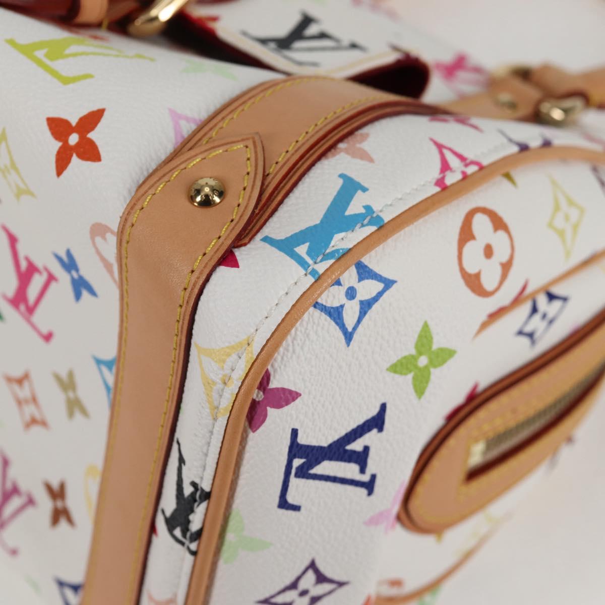 LOUIS VUITTON Monogram Multicolor Priscilla Hand Bag White M40096 Auth 127133SAV