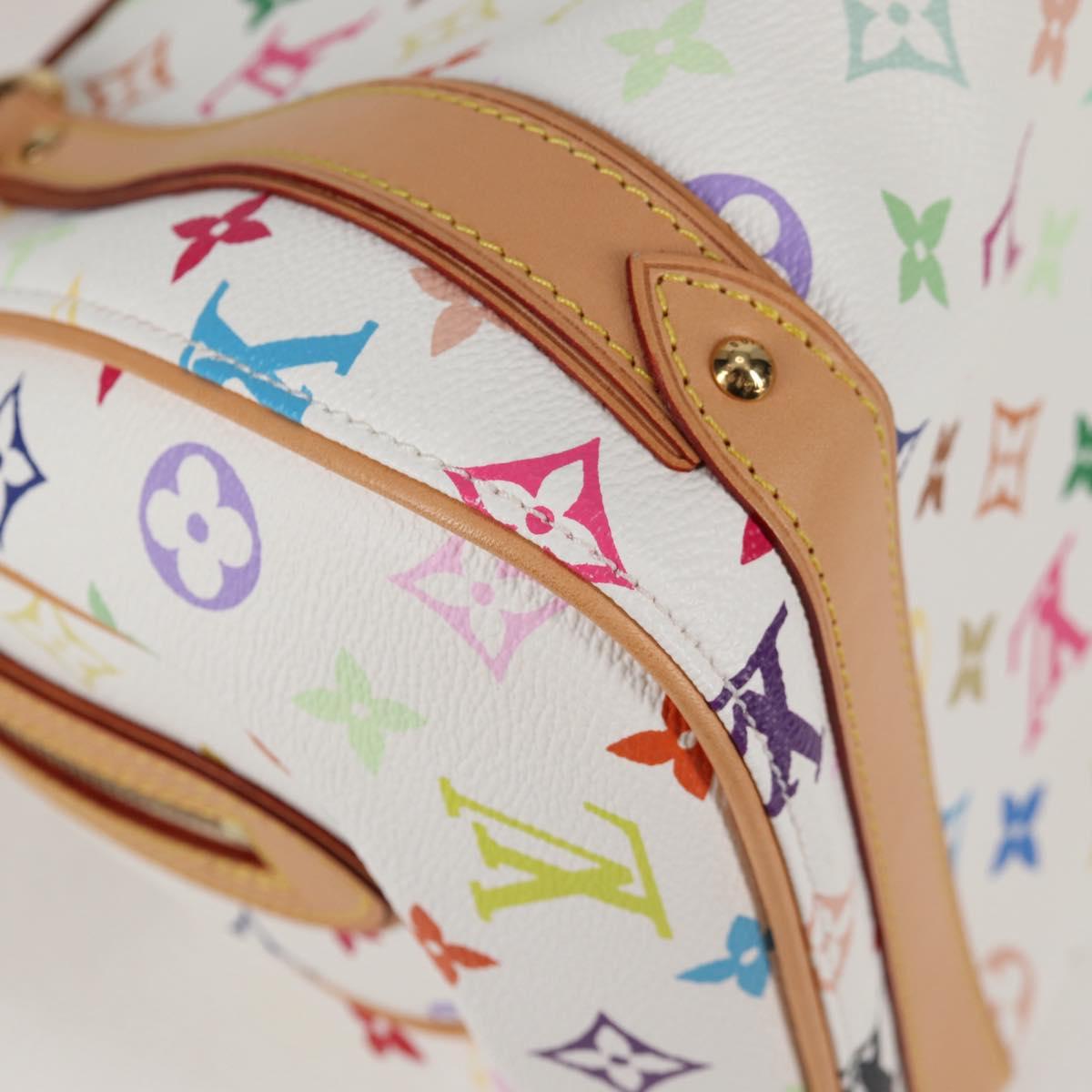LOUIS VUITTON Monogram Multicolor Priscilla Hand Bag White M40096 Auth 127133V