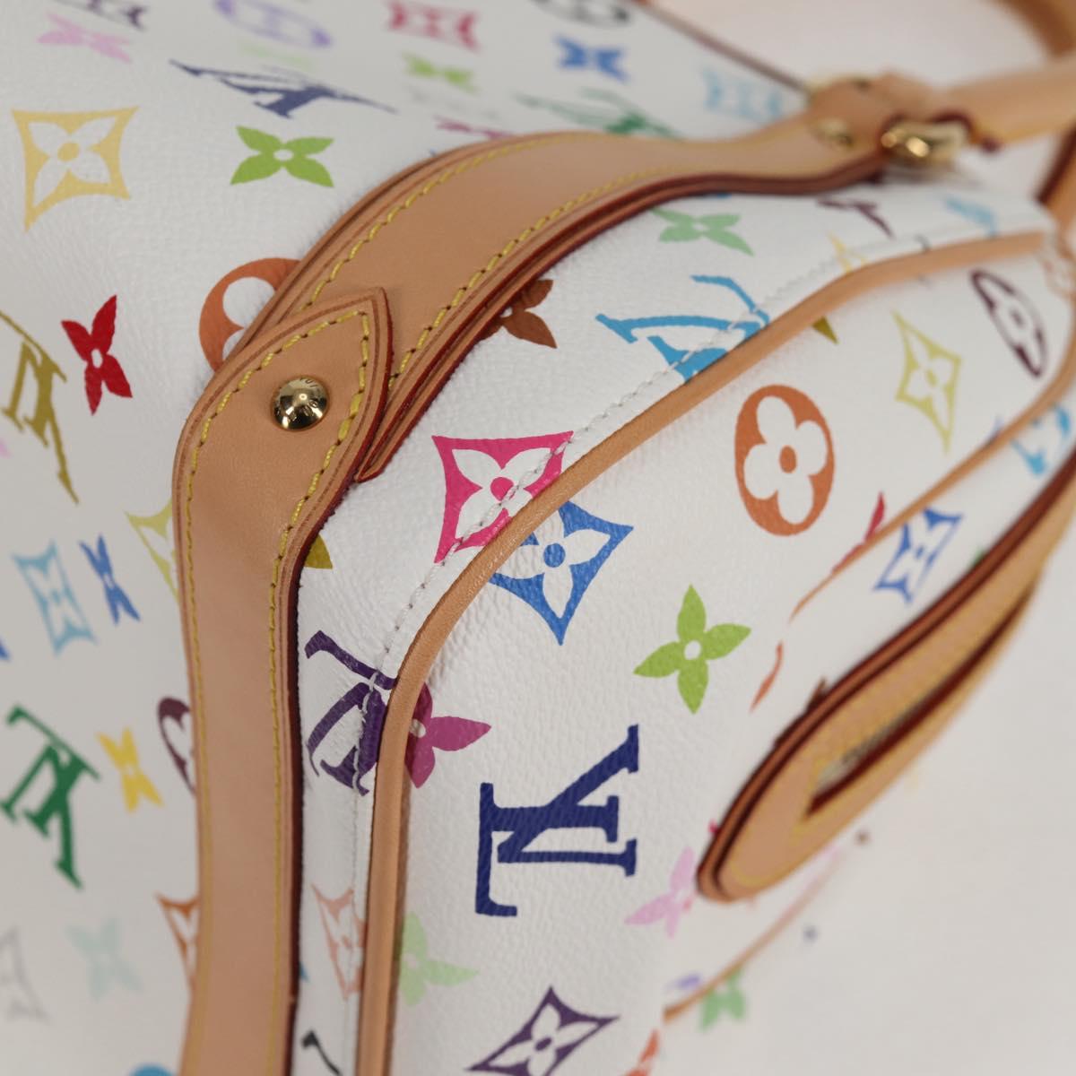 LOUIS VUITTON Monogram Multicolor Priscilla Hand Bag White M40096 Auth 127133SAV