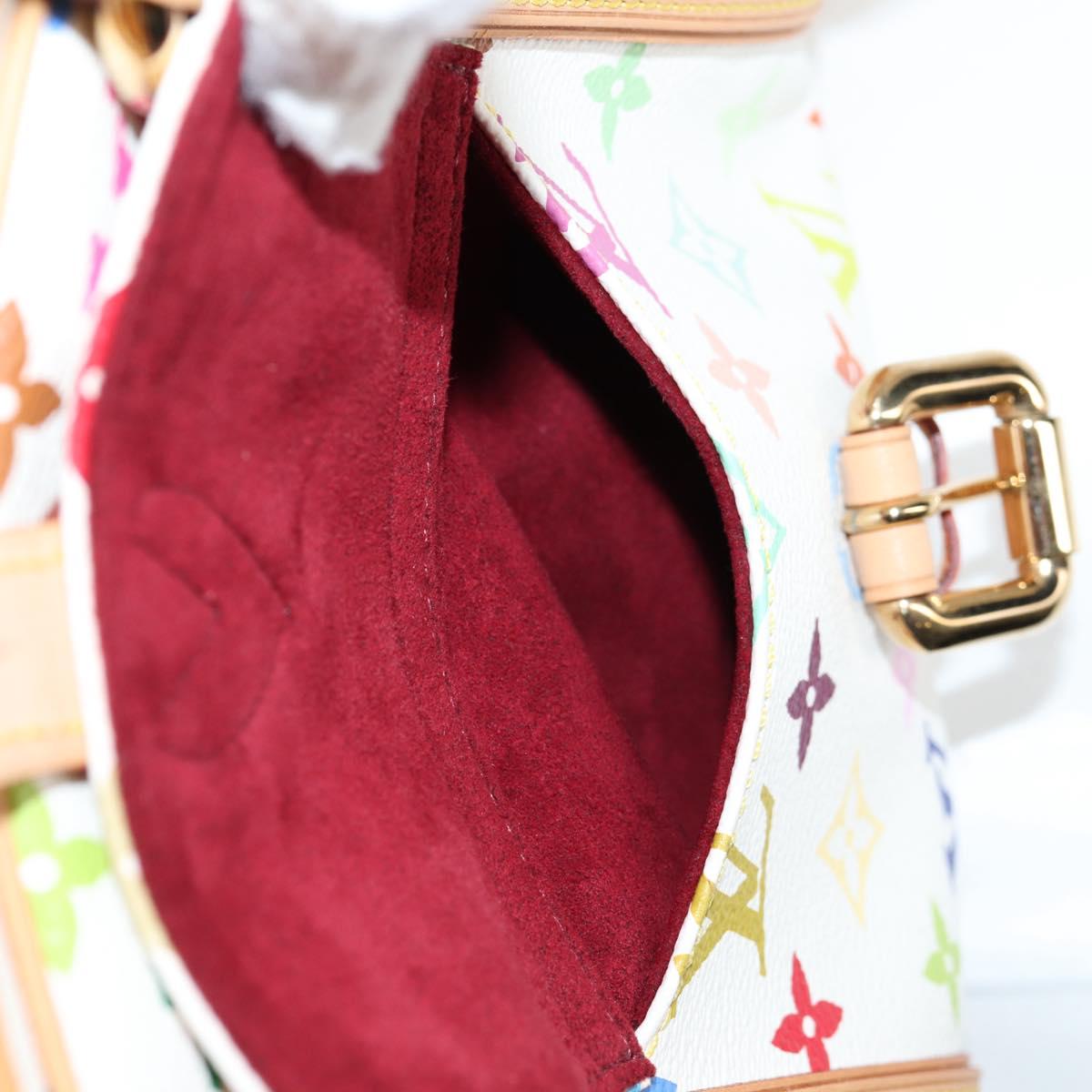 LOUIS VUITTON Monogram Multicolor Priscilla Hand Bag White M40096 Auth 127133V
