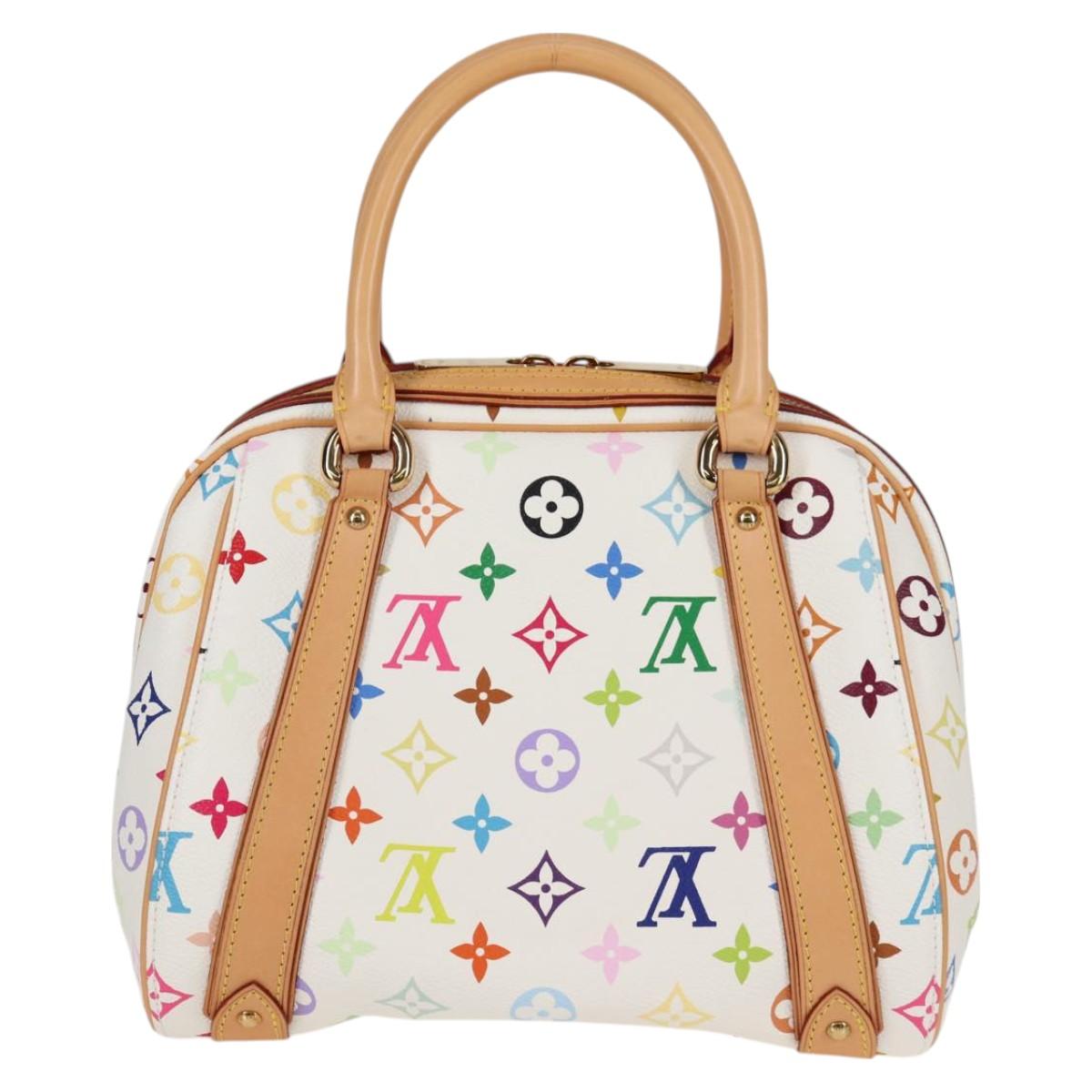 LOUIS VUITTON Monogram Multicolor Priscilla Hand Bag White M40096 Auth 127133V