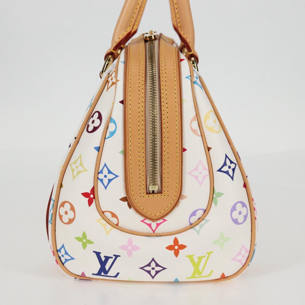 LOUIS VUITTON Monogram Multicolor Priscilla Hand Bag White M40096 Auth 127133V