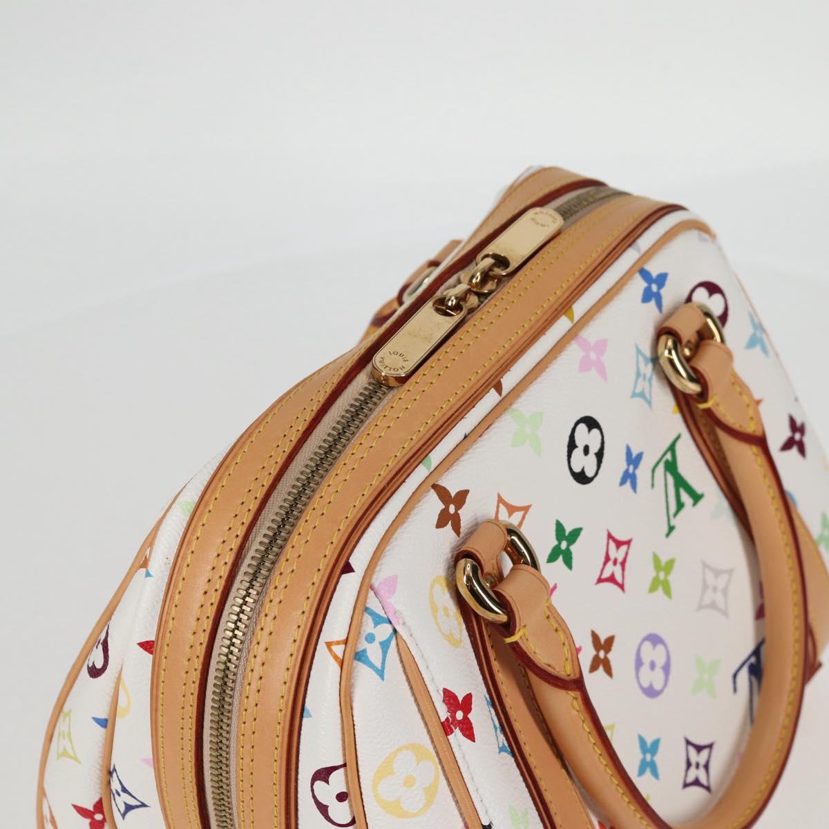 LOUIS VUITTON Monogram Multicolor Priscilla Hand Bag White M40096 Auth 127133SAV