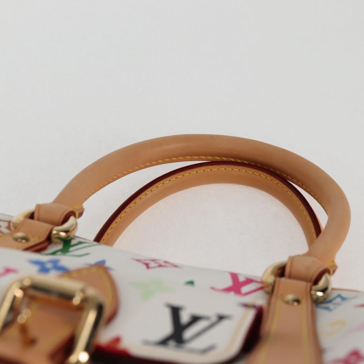 LOUIS VUITTON Monogram Multicolor Priscilla Hand Bag White M40096 Auth 127133V